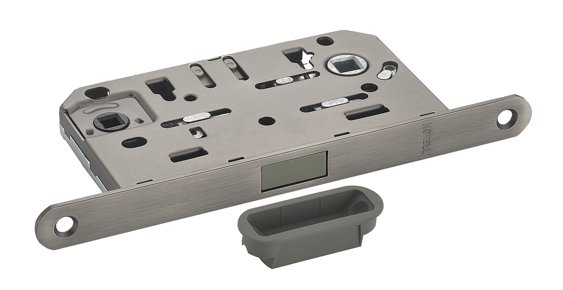 Защелка межкомнатная M1895 GR с ответной планкой, магнитнаясантехническая, цвет графит фото купить в Уфе