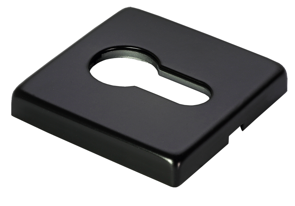 Накладка под евроцилиндр LUX-KH-S5 NERO-ST, цвет - черный soft-touch фото купить Уфа