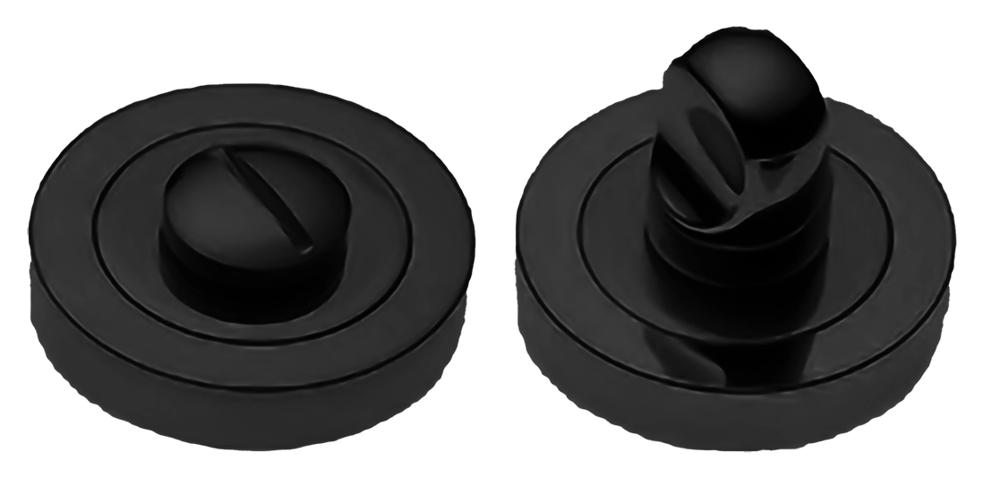 Завертка сантехническая LUX-WC-R4-LU NERO на круглой розетке, цвет  - черный фото купить Уфа