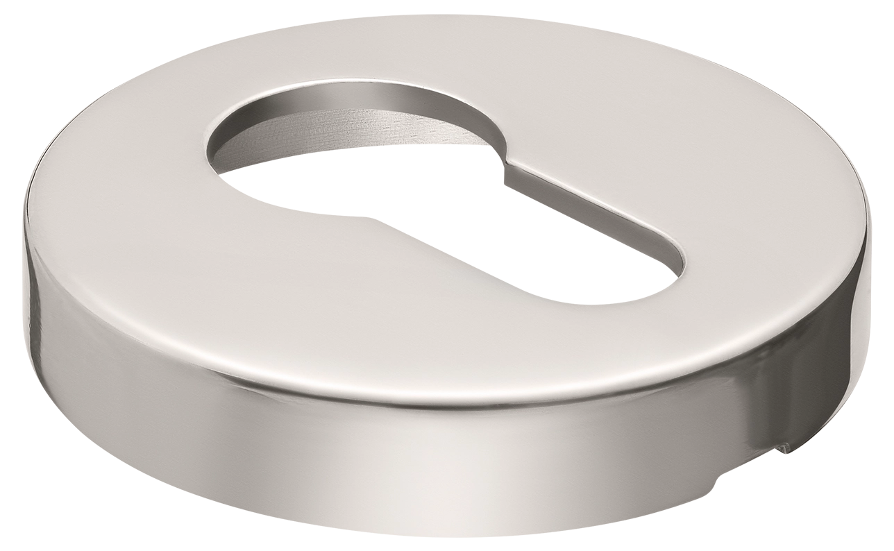 LUX-KH-R2 NIK, накладка на ключевой цилиндр на круглой розетке, цвет - никель фото купить в Уфе