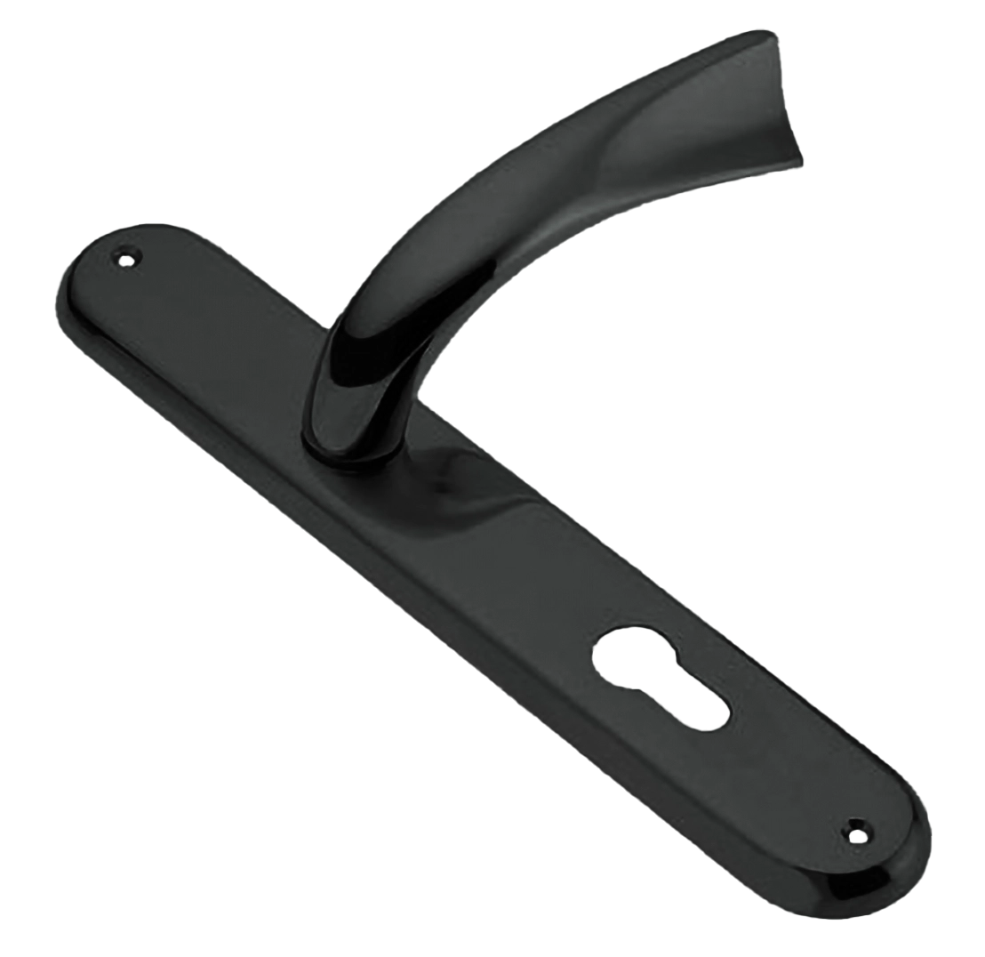 Ручка дверная на планке TENDER PL NIN, цвет черный никель, латунь фото купить в Уфе