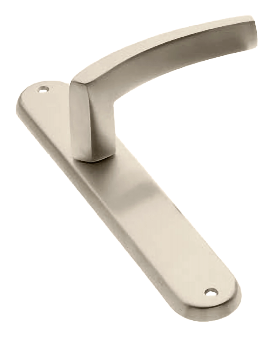 Ручка дверная на планке WIND PL NIS, цвет матовый никель, латунь фото купить в Уфе