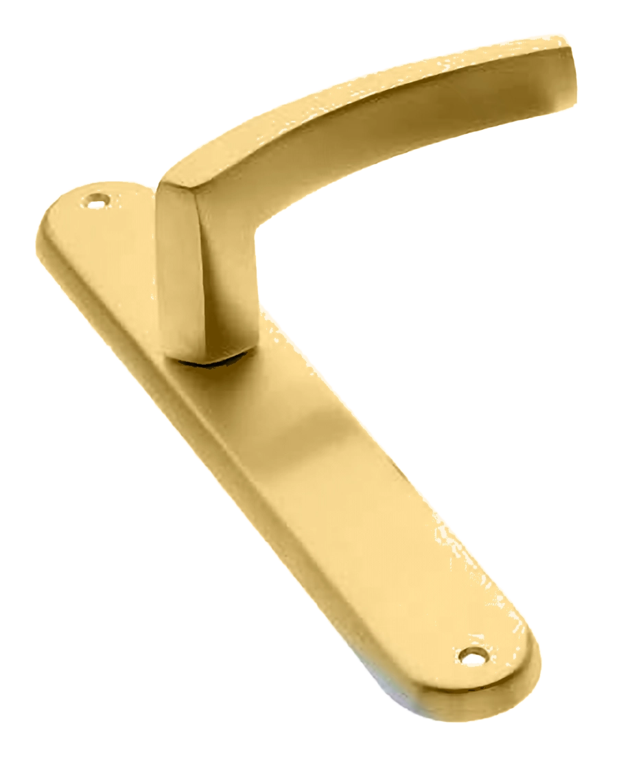 Ручка дверная на планке WIND PL OSA, цвет матовое золото, латунь фото купить в Уфе