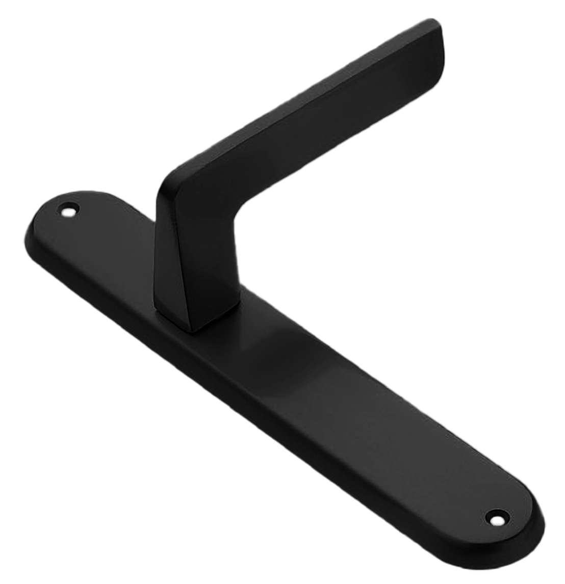 Ручка дверная на планке ROCK PL NERO, цвет черный, латунь фото купить в Уфе