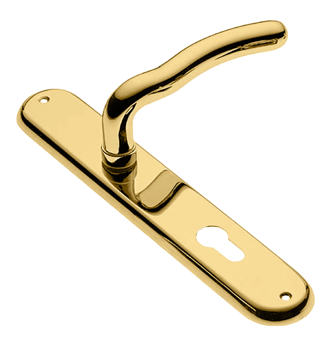 Ручка дверная на планке SNAKE PL OTL, цвет золото, латунь фото купить в Уфе