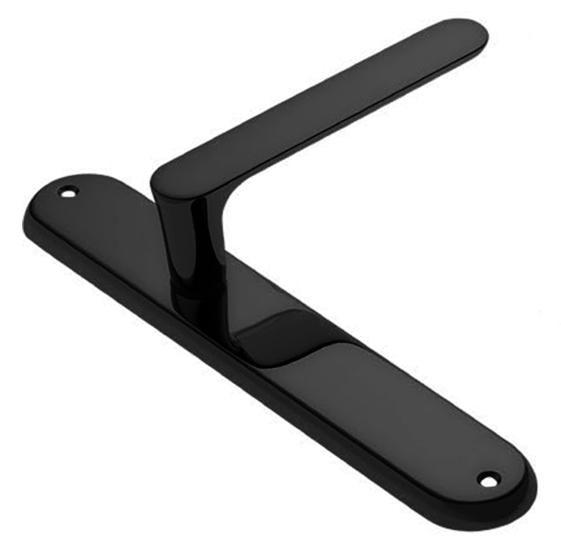 Ручка дверная на планке LE BOAT PL NERO, цвет черный, латунь фото купить в Уфе