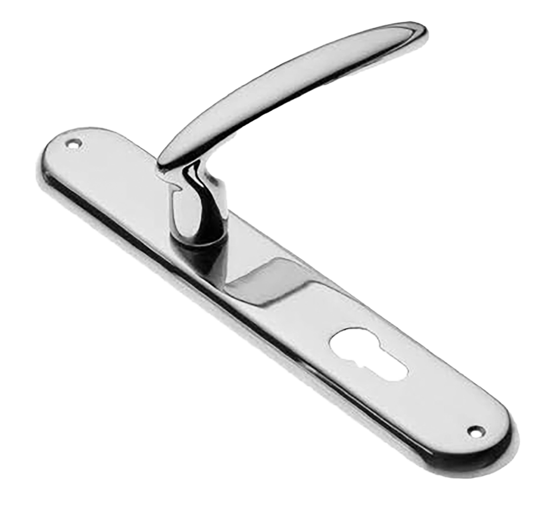 Ручка дверная на планке FLAMINGO PL CRO, цвет хром, латунь фото купить в Уфе