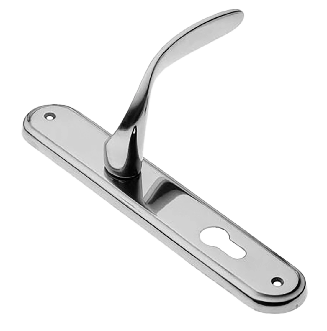 Ручка дверная на планке COBRA PL CRO, цвет хром, латунь фото купить в Уфе