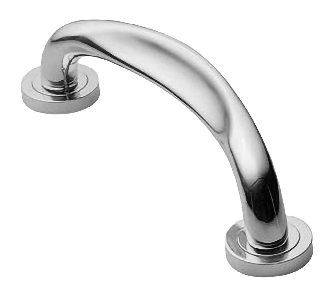 Ручка-скоба дверная RAFT PH CRO на круглой розетке, цвет хром, латунь фото купить в Уфе