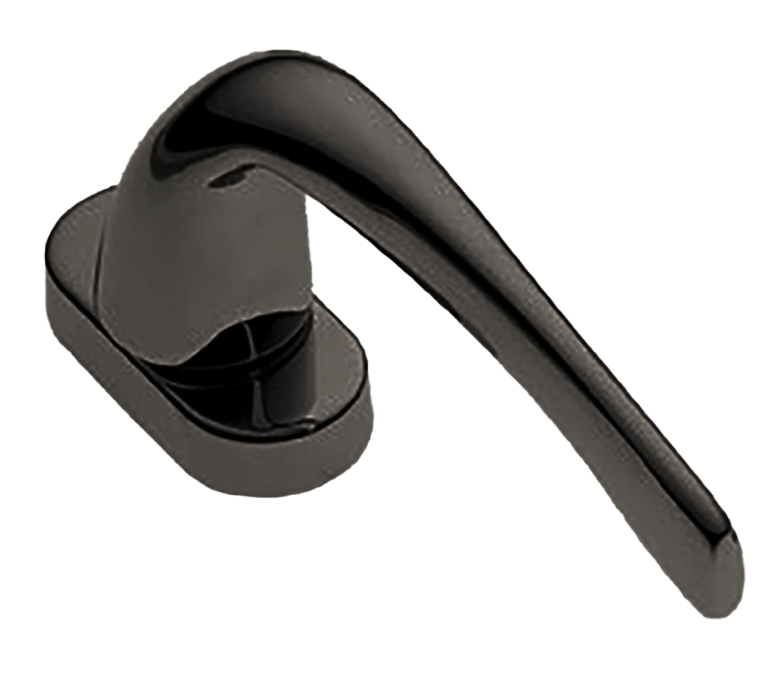 Ручка оконная LE MANS W1 NIN на прямоугольной розетке с 4-х позицион. механизмом, цвет черный никель, латунь фото купить в Уфе