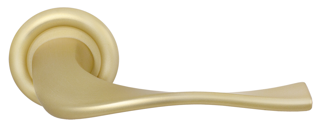 Ручка дверная SKYSCRAPER R7 AH на круглой розетке, цвет Осенний мёд/Autumn Honey фото купить Уфа