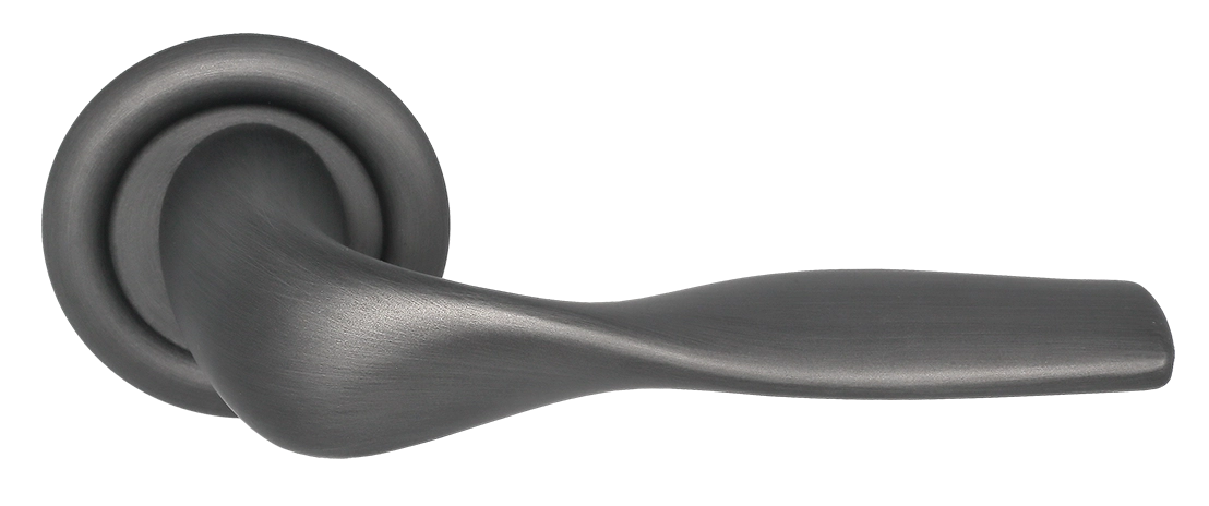 Ручка дверная LVB R7 SST на круглой розетке, цвет Летняя гроза/Summer Storm фото купить Уфа