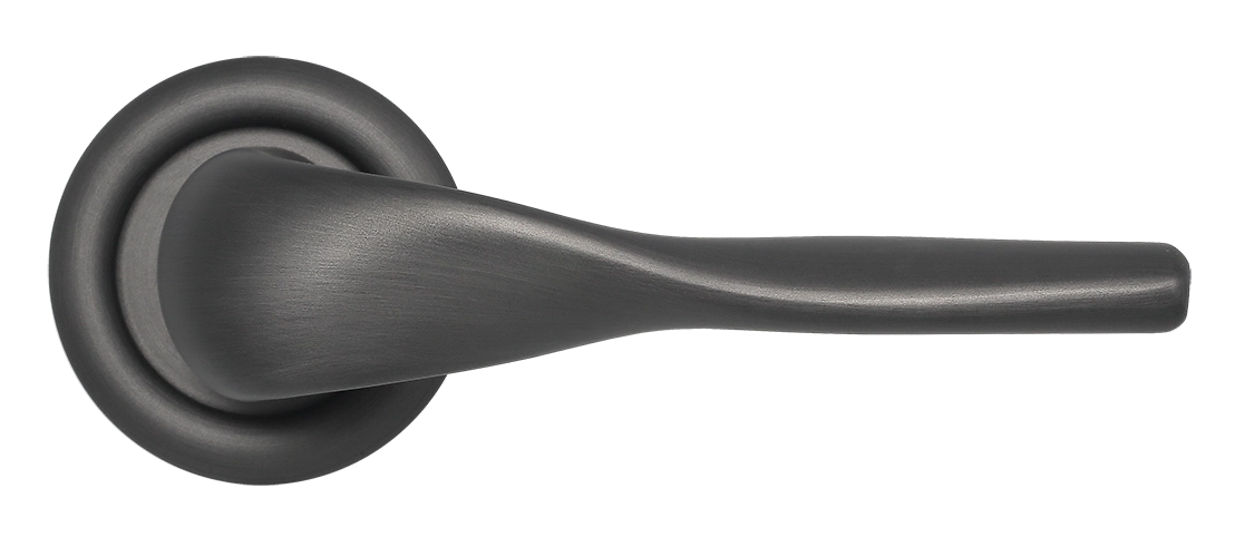 Ручка дверная LVB R7 SST на круглой розетке, цвет Летняя гроза/Summer Storm фото купить в Уфе