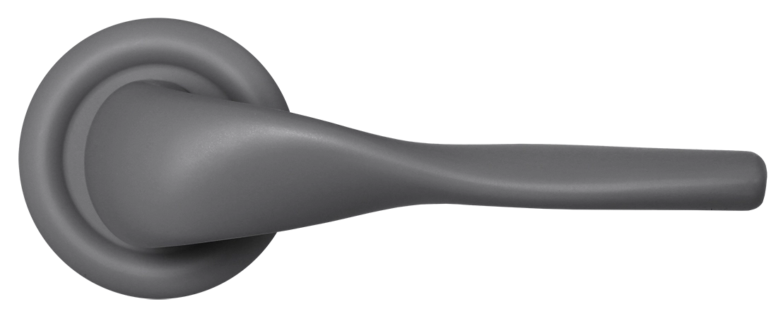 Ручка дверная LVB R7 SSW на круглой розетке, цвет Стокгольмский снегопад/Stockholm Snowfall фото купить в Уфе