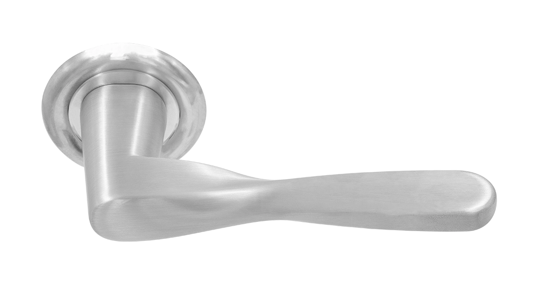 Ручка дверная THE OLYMPICS R7 WF на круглой розетке, цвет Зимняя стужа/Winter Frost фото купить Уфа