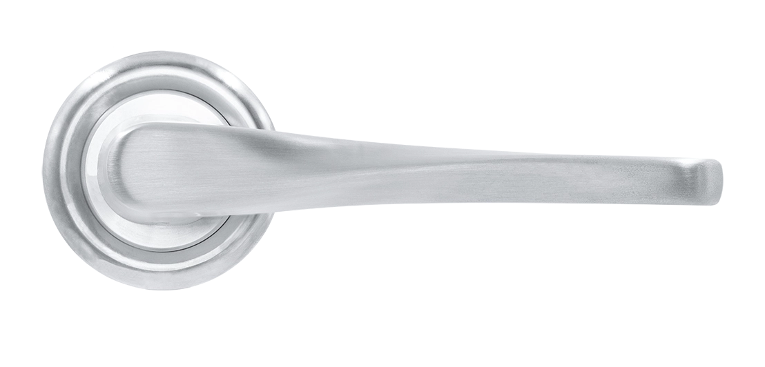 Ручка дверная THE OLYMPICS R7 WF на круглой розетке, цвет Зимняя стужа/Winter Frost фото купить в Уфе