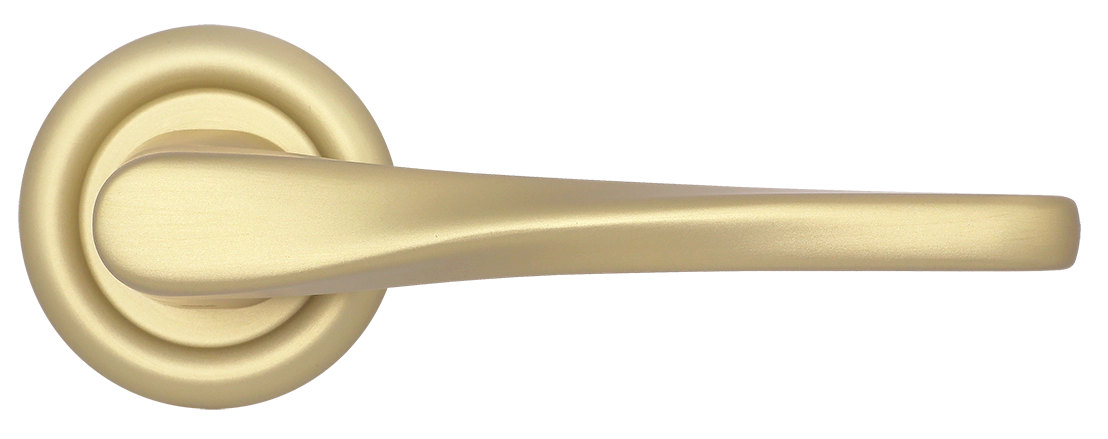 Ручка дверная THE OLYMPICS R7 AH на круглой розетке, цвет Осенний мёд/Autumn Honey фото купить в Уфе