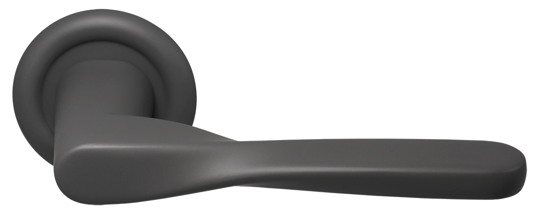 Ручка дверная THE OLYMPICS R7 SSW на круглой розетке, цвет Стокгольмский снегопад/Stockholm Snowfall фото купить Уфа