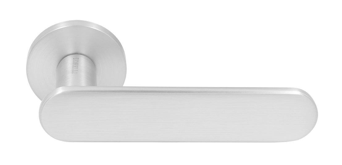 Ручка дверная MH-65-R6 SEMPIONE SC на круглой розетке, цвет матовый хром фото купить Уфа