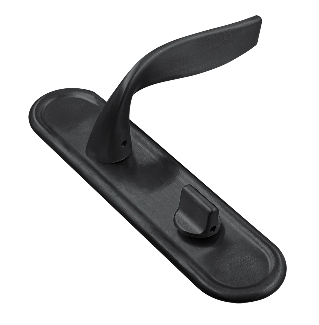 Ручка дверная SKYSCRAPER PLR WC SST на планке под сантехническую завертку