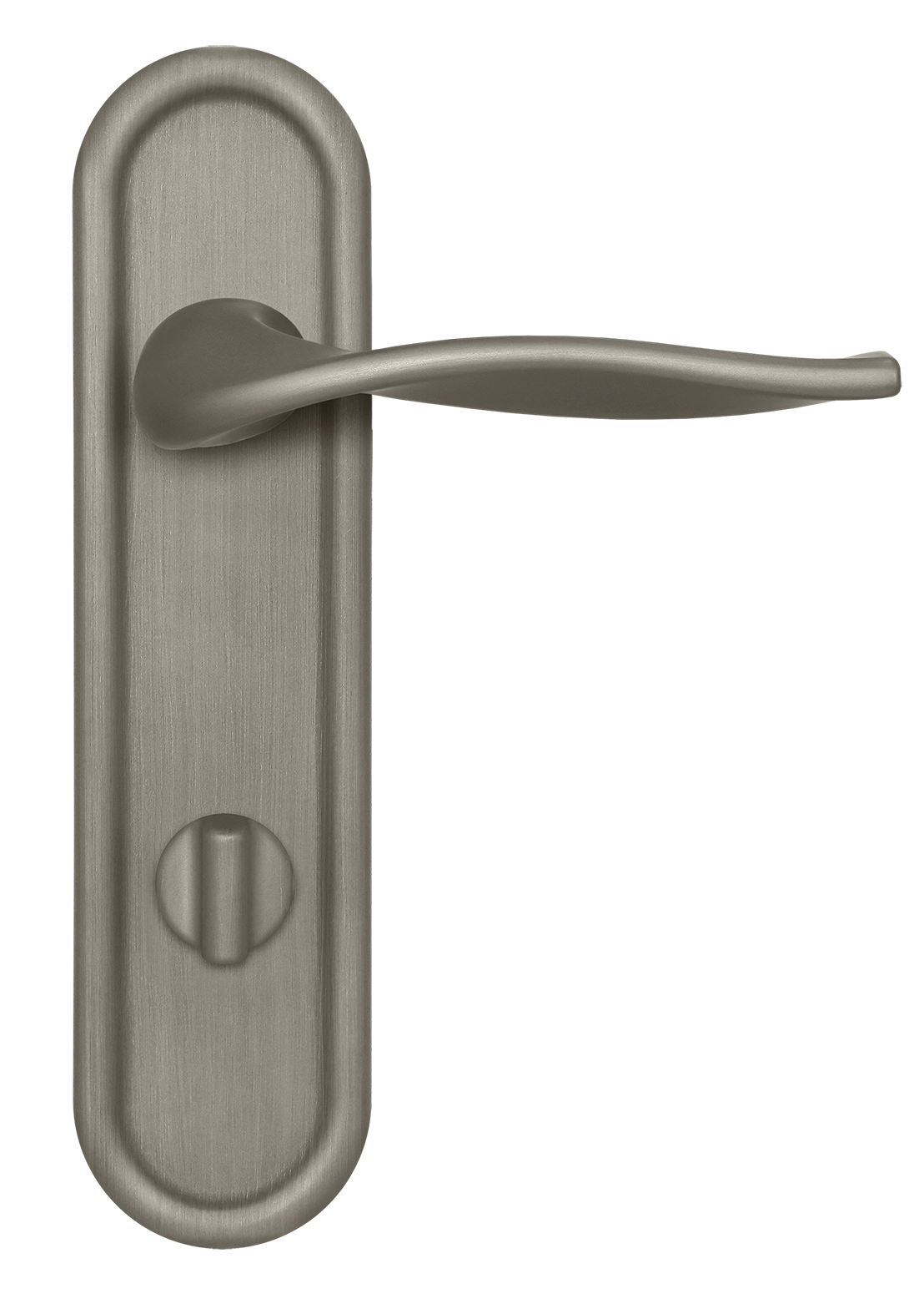 Ручка дверная SKYSCRAPER PLR WC SMI на планке под сантехническую завертку, цвет Весенняя дымка/Spring Mist фото купить в Уфе