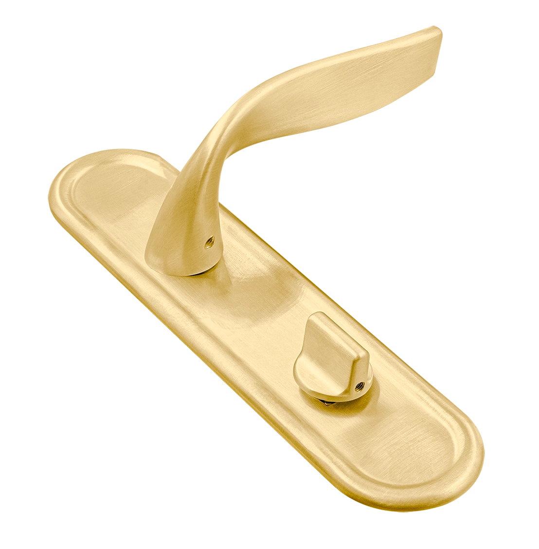 Ручка дверная SKYSCRAPER PLR WC AH на планке под сантехническую завертку, цвет Осенний мёд/Autumn Honey фото купить Уфа