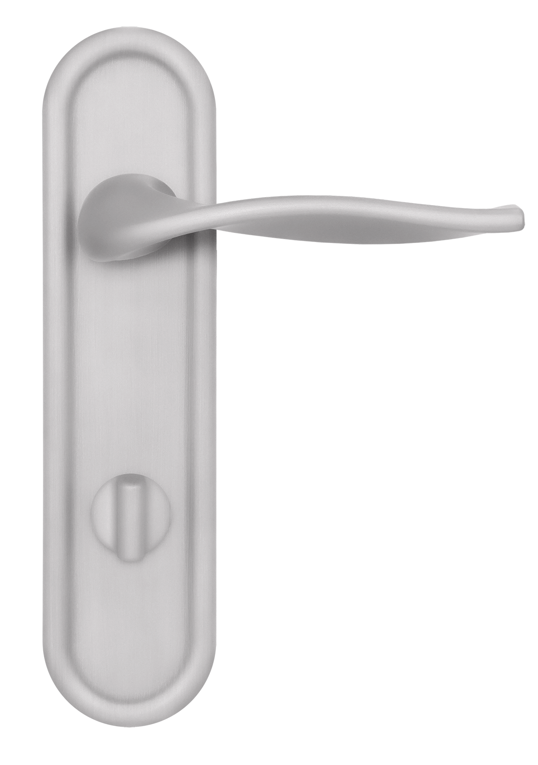 Ручка дверная SKYSCRAPER PLR WC SSW на планке под сантехническую завертку, цвет Стокгольмский снегопад/Stockholm Snowfall фото купить в Уфе