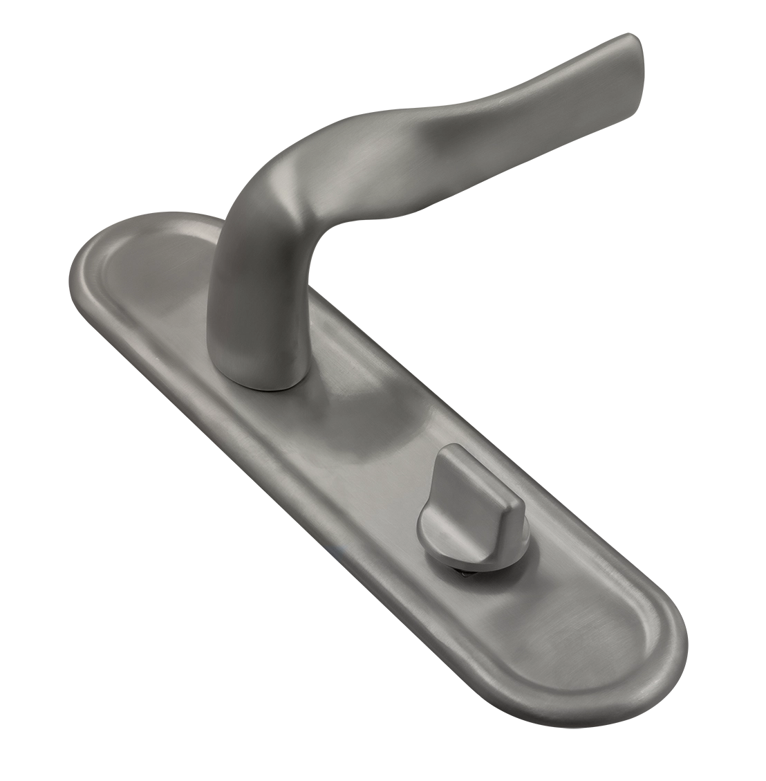 Ручка дверная LVB PLR WC WF на планке под сантехническую завертку, цвет Зимняя стужа/Winter Frost фото купить Уфа