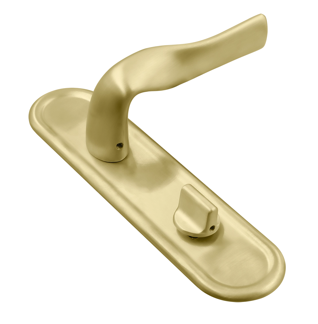 Ручка дверная LVB PLR WC AH на планке под сантехническую завертку, цвет Осенний мёд/Autumn Honey фото купить Уфа