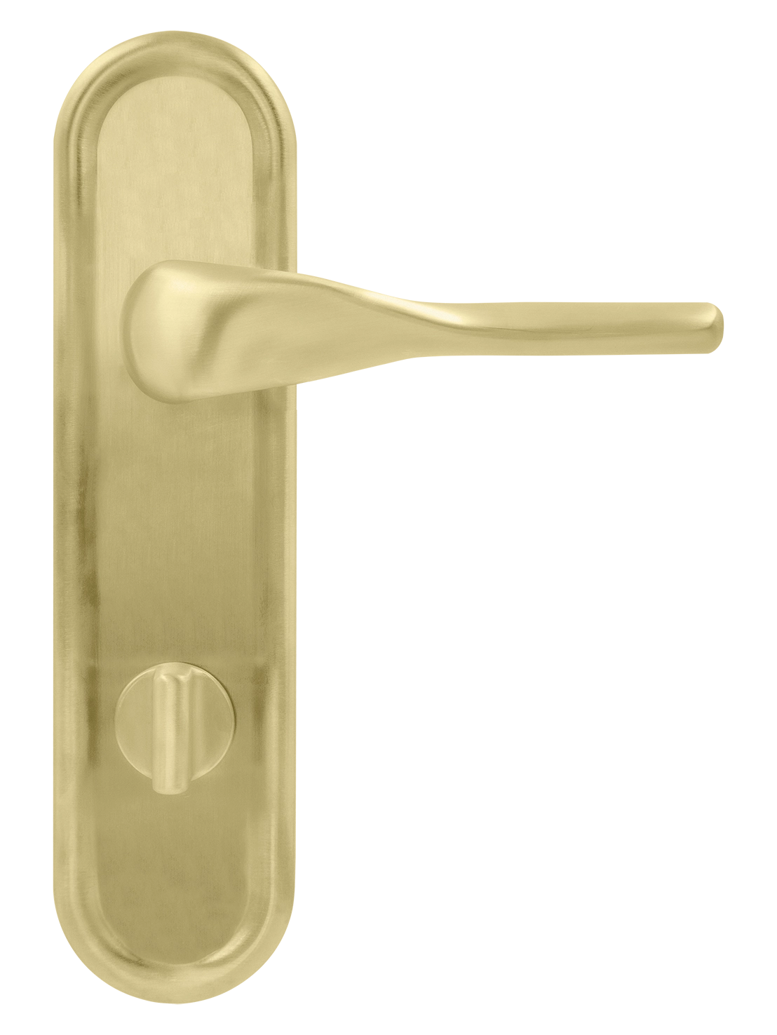 Ручка дверная LVB PLR WC AH на планке под сантехническую завертку, цвет Осенний мёд/Autumn Honey фото купить в Уфе