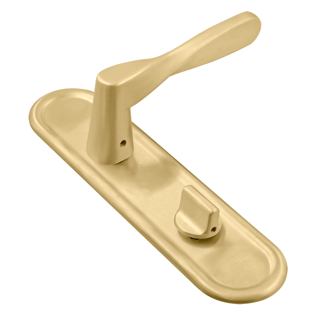 Ручка дверная THE OLYMPICS PLR WC AH на планке под сантехническую завертку, цвет Осенний мёд/Autumn Honey фото купить Уфа