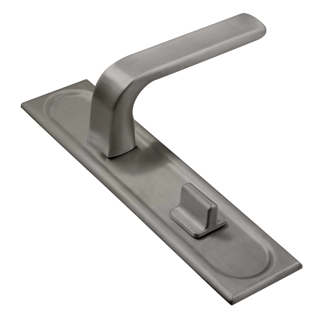 Ручка дверная THE BUS STATION PLS WC WF на планке под сантехническую завертку, цвет Зимняя стужа/Winter Frost фото купить Уфа