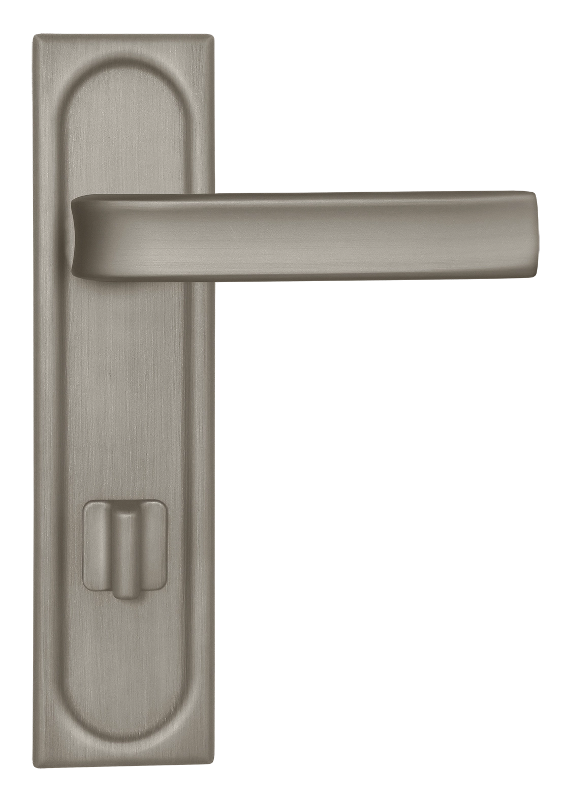 Ручка дверная THE BUS STATION PLS WC SMI на планке под сантехническую завертку, цвет Весенняя дымка/Spring Mist фото купить в Уфе