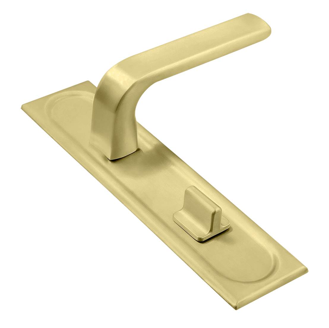 Ручка дверная THE BUS STATION PLS WC AH на планке под сантехническую завертку, цвет Осенний мёд/Autumn Honey фото купить Уфа