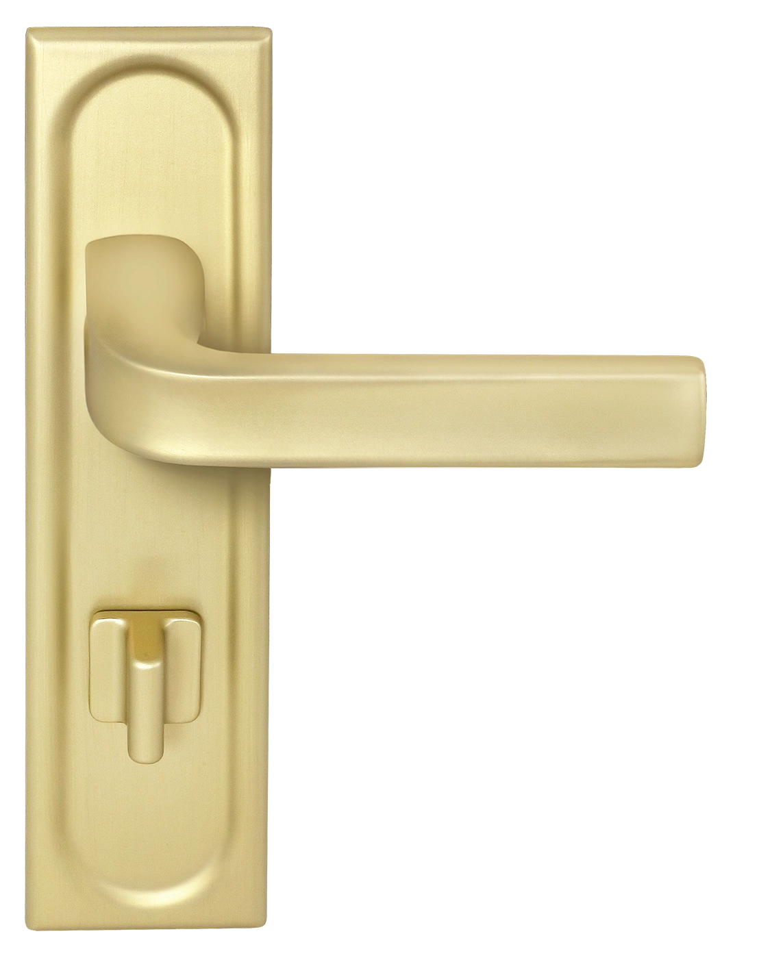 Ручка дверная THE BUS STATION PLS WC AH на планке под сантехническую завертку, цвет Осенний мёд/Autumn Honey фото фурнитура Уфа