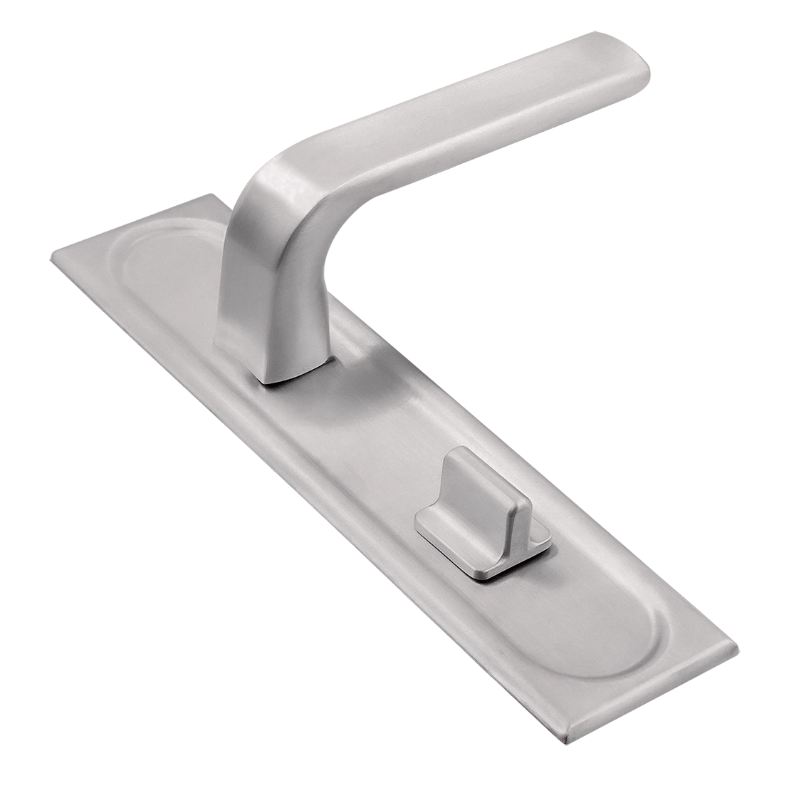 Ручка дверная THE BUS STATION PLS WC SSW на планке под сантехническую завертку, цвет Стокгольмский снегопад/Stockholm Snowfall фото купить Уфа