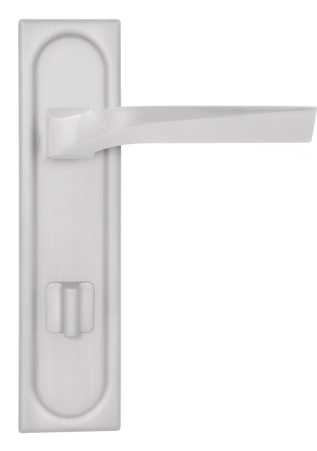 Ручка дверная WD CONCERT HALL PLS WC SSW на планке под сантехническую завертку, цвет Стокгольмский снегопад/Stockholm Snowfall фото купить в Уфе