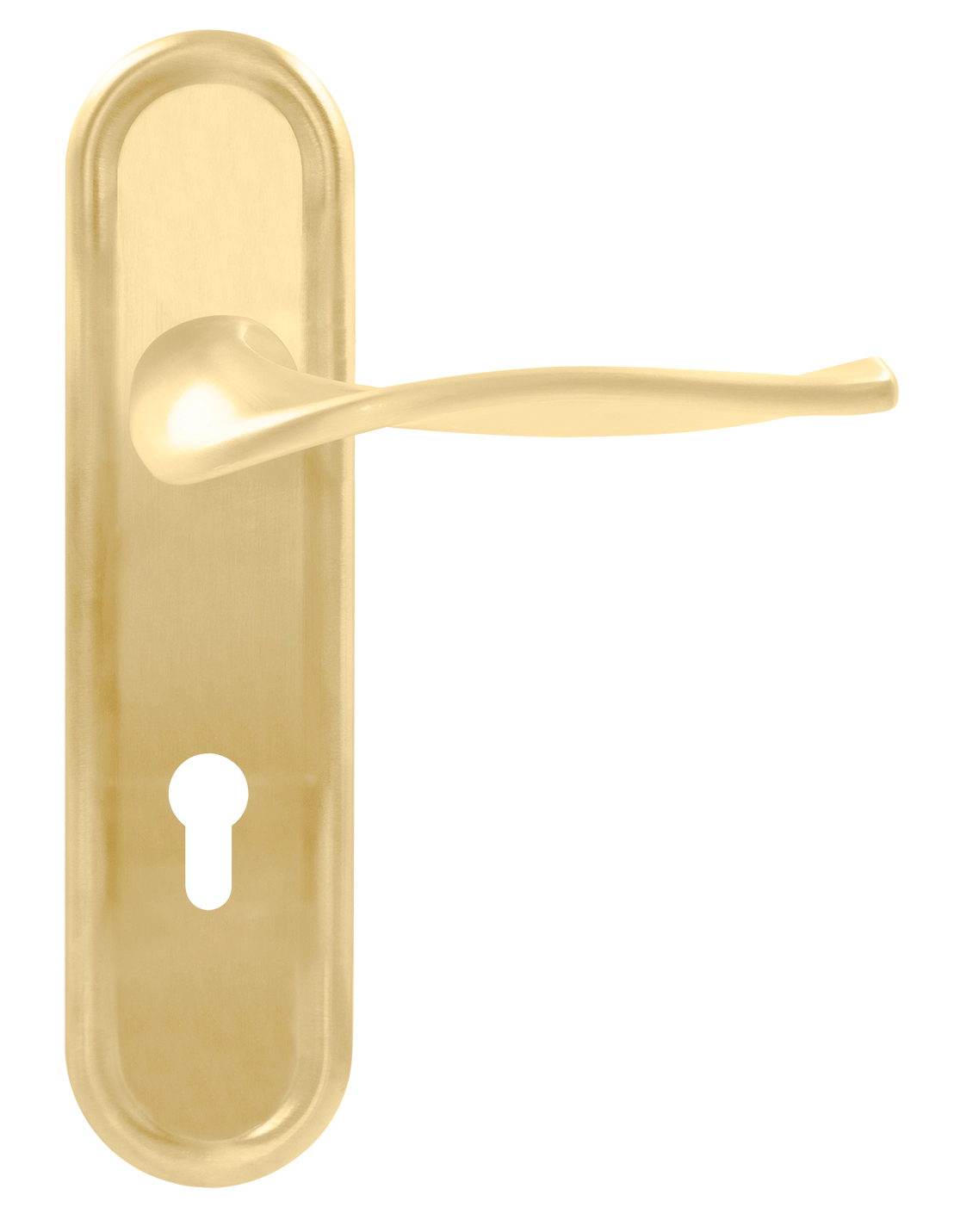 Ручка дверная SKYSCRAPER PLR KH AH на планке под ключевой цилиндр, цвет Осенний мёд/Autumn Honey фото купить Уфа