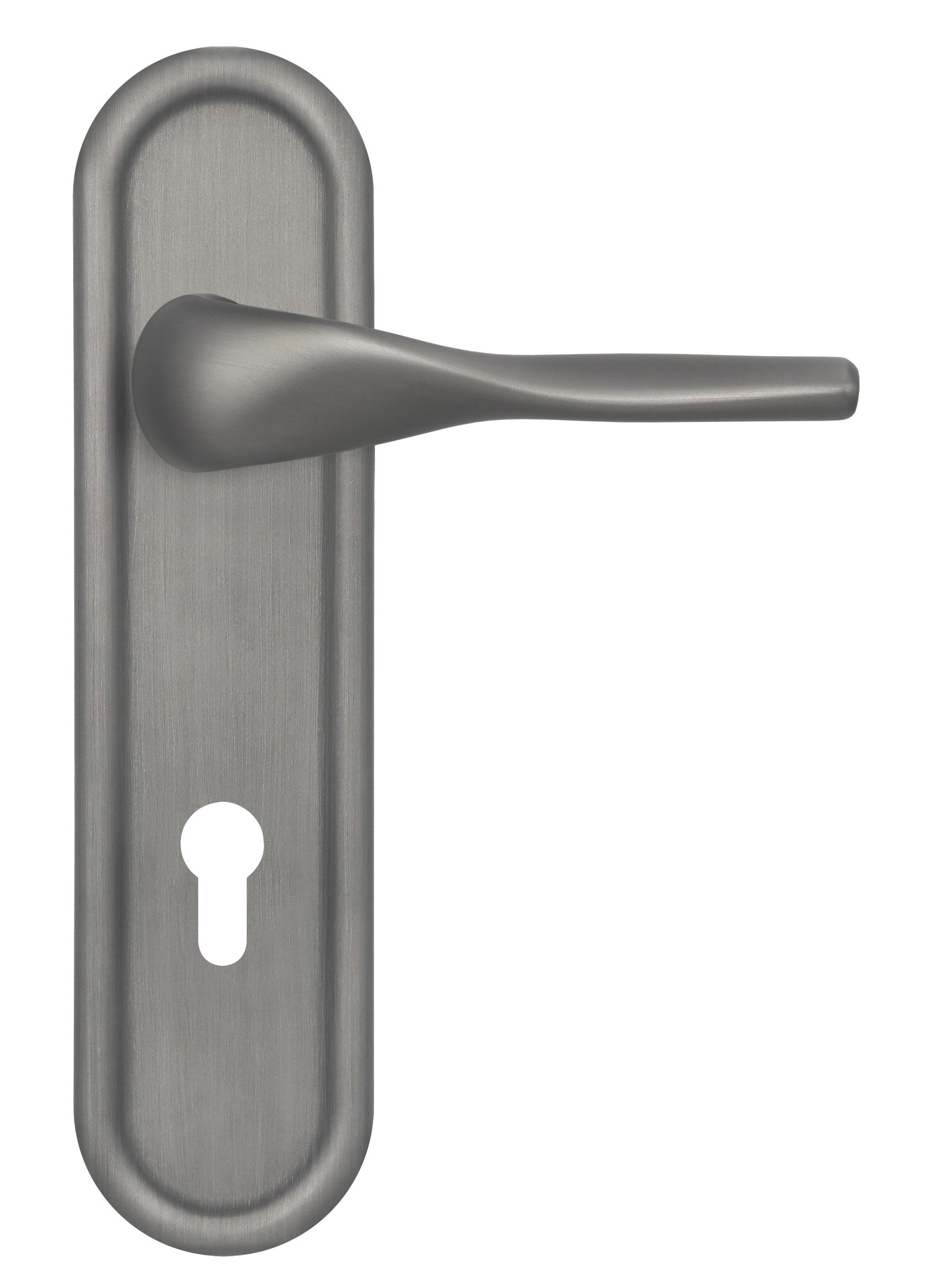 Ручка дверная LVB PLR KH WF на планке под ключевой цилиндр, цвет Зимняя стужа/Winter Frost фото купить Уфа