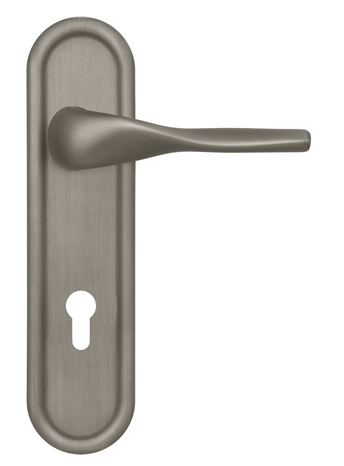 Ручка дверная LVB PLR KH SMI на планке под ключевой цилиндр, цвет Весенняя дымка/Spring Mist фото купить Уфа