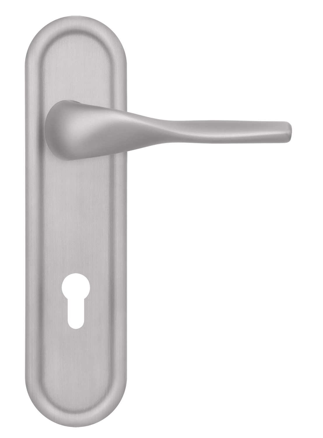 Ручка дверная LVB PLR KH SSW на планке под ключевой цилиндр, цвет Стокгольмский снегопад/Stockholm Snowfall фото купить Уфа