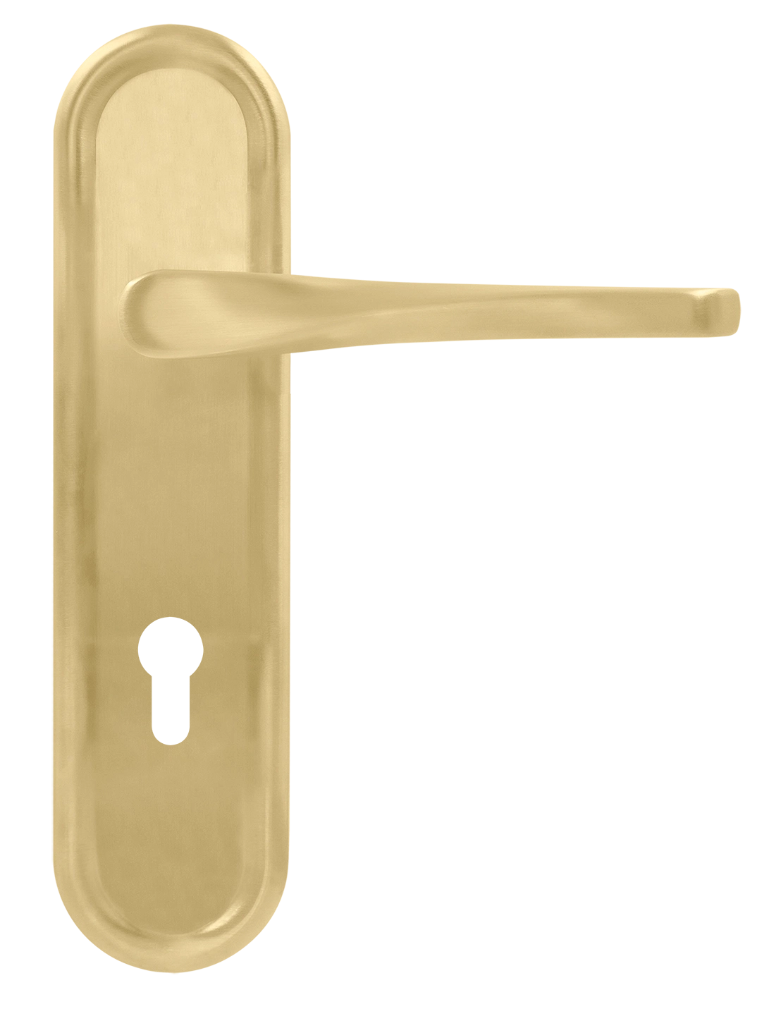 Ручка дверная THE OLYMPICS PLR KH AH на планке под ключевой цилиндр, цвет Осенний мёд/Autumn Honey фото купить Уфа