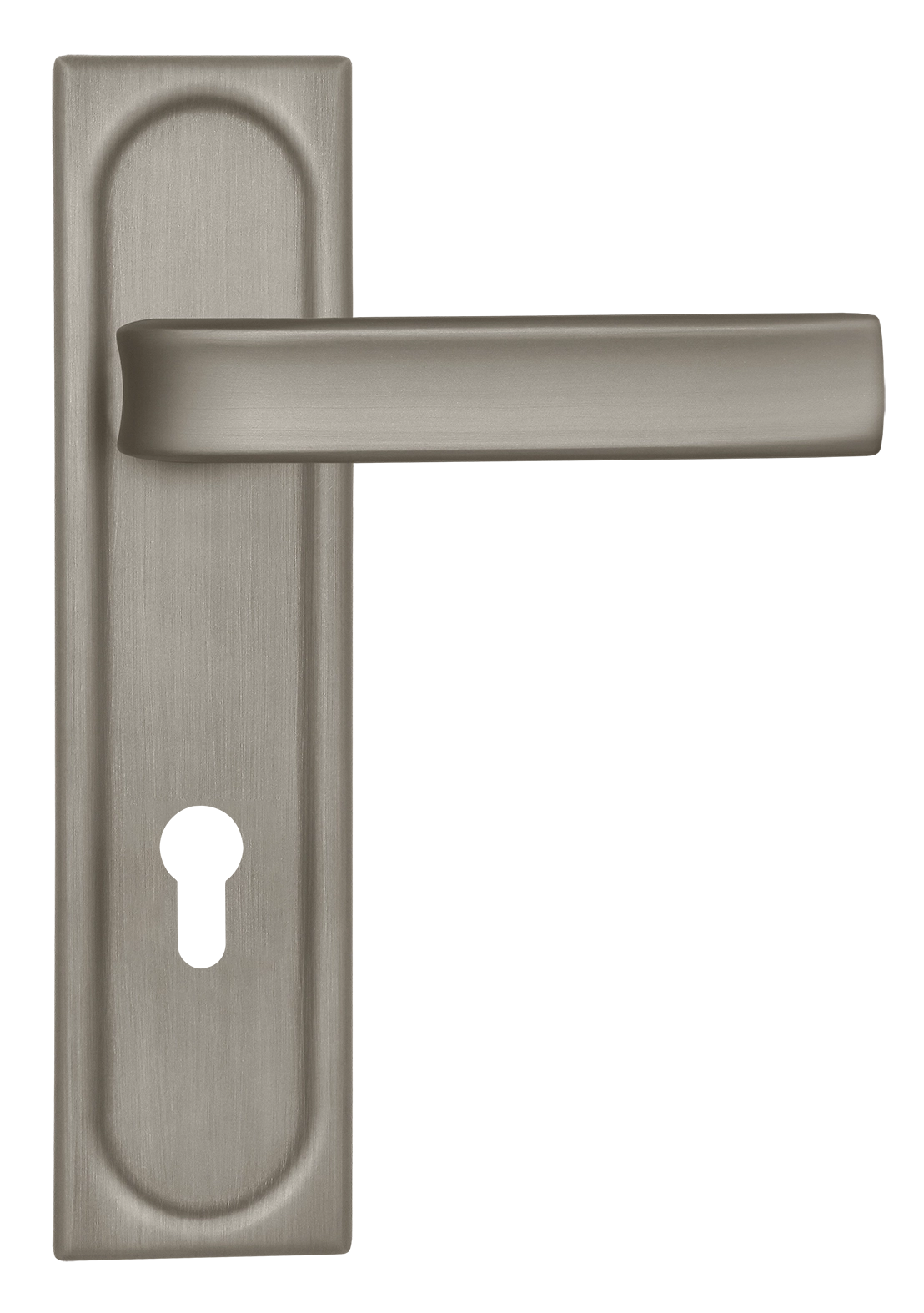 Ручка дверная THE BUS STATION PLS KH SMI на планке под ключевой цилиндр, цвет Весенняя дымка/Spring Mist фото купить Уфа