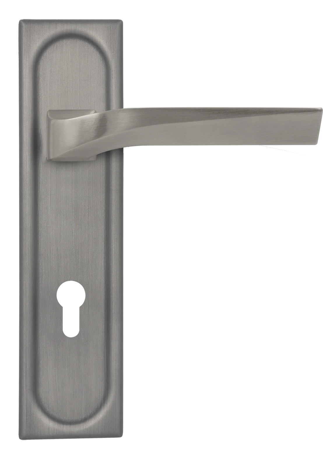 Ручка дверная WD CONCERT HALL PLS KH WF на планке под ключевой цилиндр, цвет Зимняя стужа/Winter Frost фото купить Уфа