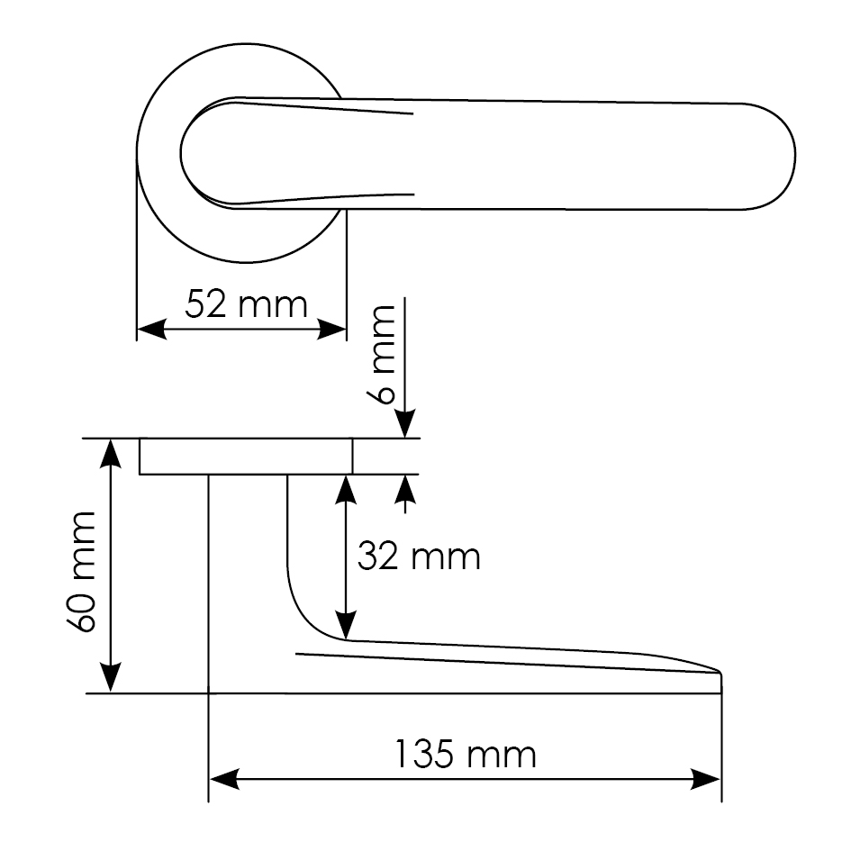 Комплект дверных ручек MH-59-R6 BL + защёлка бесшумная M1895 BL + петли врезные универсальные MSN 100X70X2.5-4BB BL (2шт), цвет черный фото купить в Уфе