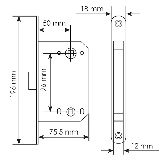 Комплект дверных ручек MH-54-S6 BL с заверткой MH-WC-S6 BL + замок M1895 BL, цвет черный фото дверная фурнитура Уфа