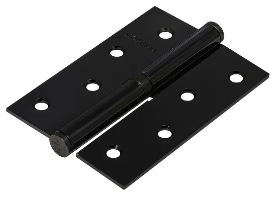 Петля карточная разъемная MSND 100X70X2.5 BL L с подшипником стальная левая, врезная цвет черный фото купить Уфа