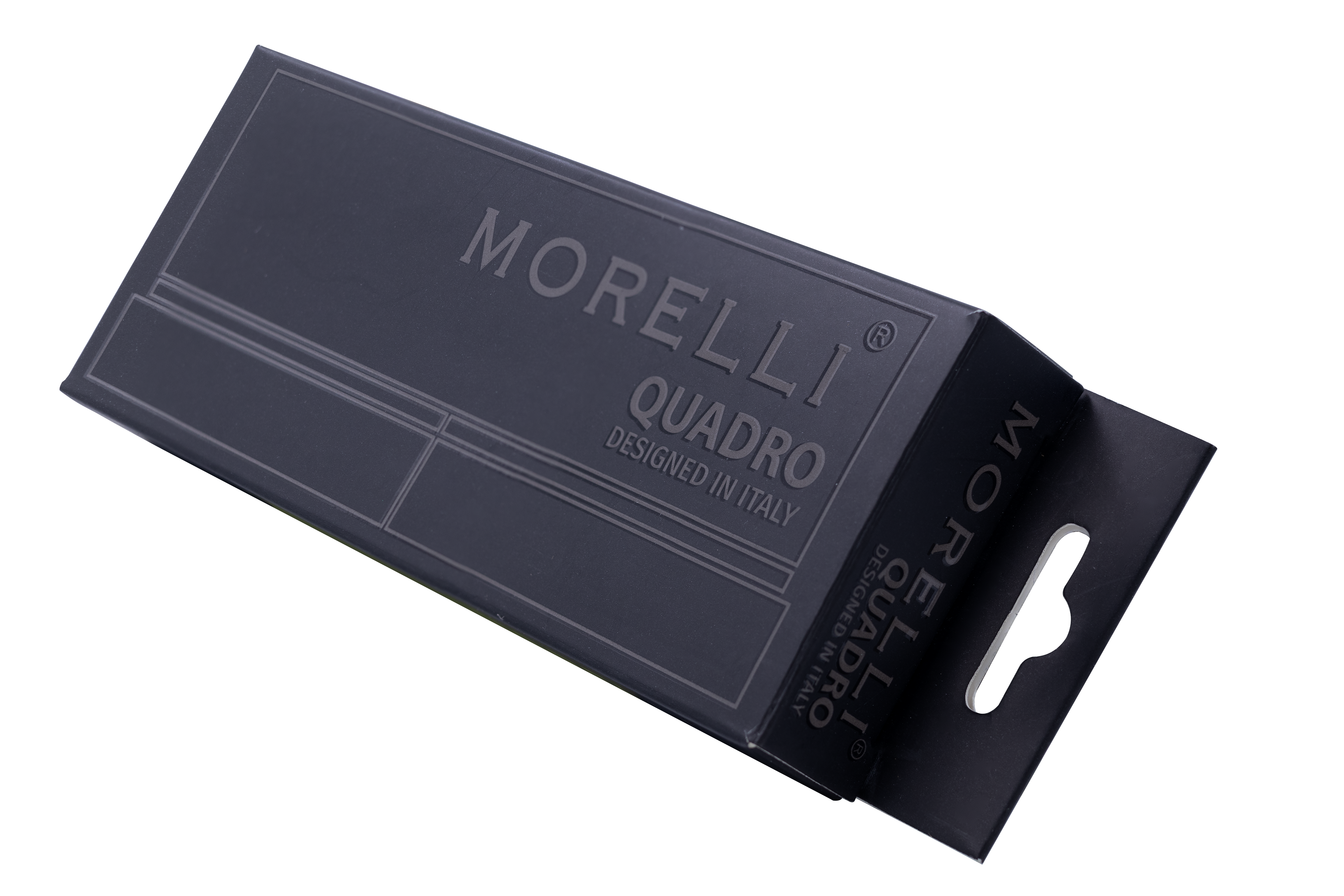 Петля QUADRO-1 BL без врезки на квадратной оси, цвет черный фото morelli Уфа