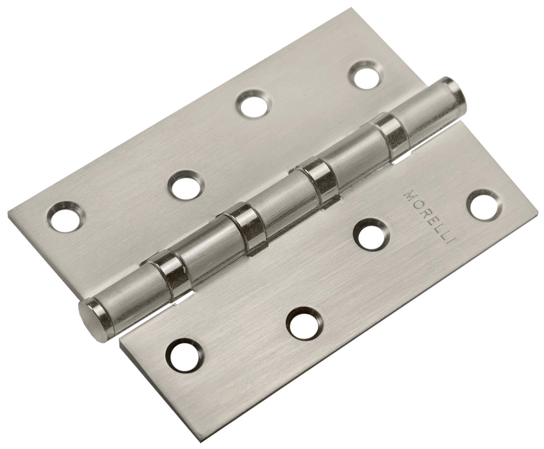 Петля карточная универсальная MSN 100X70X2.5-4BB MSN с подшипником стальная, врезная, цвет матовый сатинированный никель, сталь фото купить Уфа