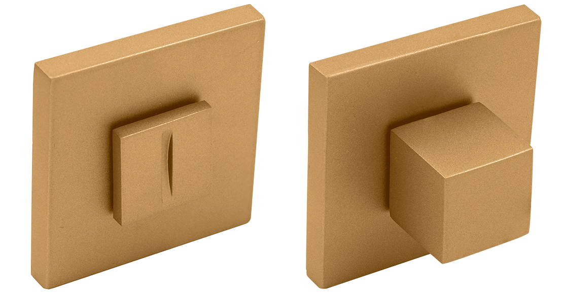 Завертка сантехническая MH-WC-S6 FTG на квадратной розетке 6мм цвет матовое итальянское золото фото купить Уфа